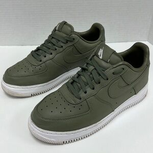 NikeLab Air Force 1 Low ‘Urban Haze’ Olive Green Leather Sneakers M 7 / W 8.5